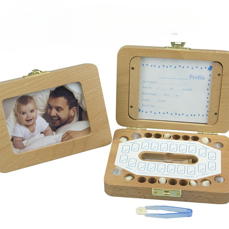 Baby Products Photos - Деревянная фоторамка, коробки для детских зубов,