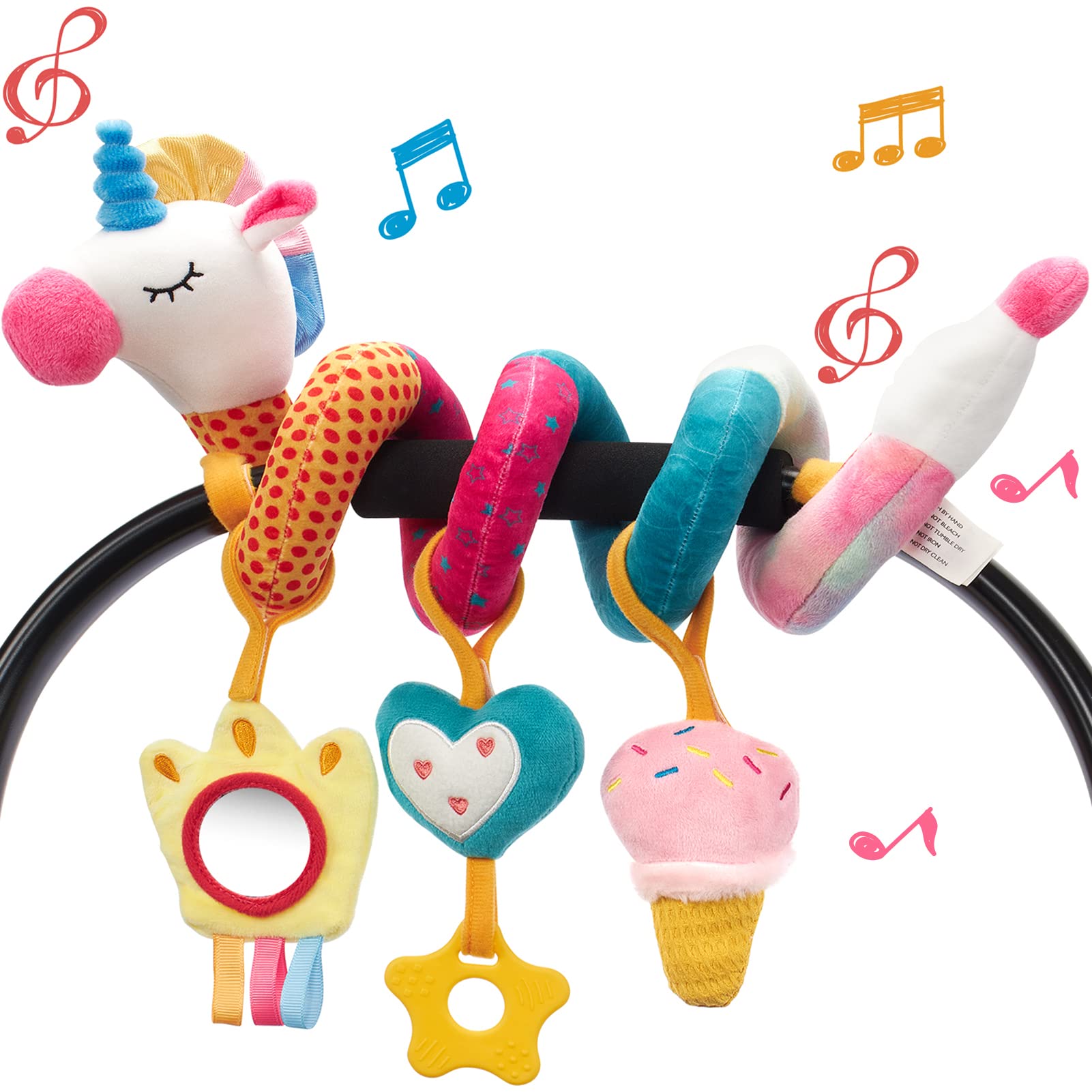 Baby Rattle Toy Set - Игрушки для автокресла для младенцев, погремушки,