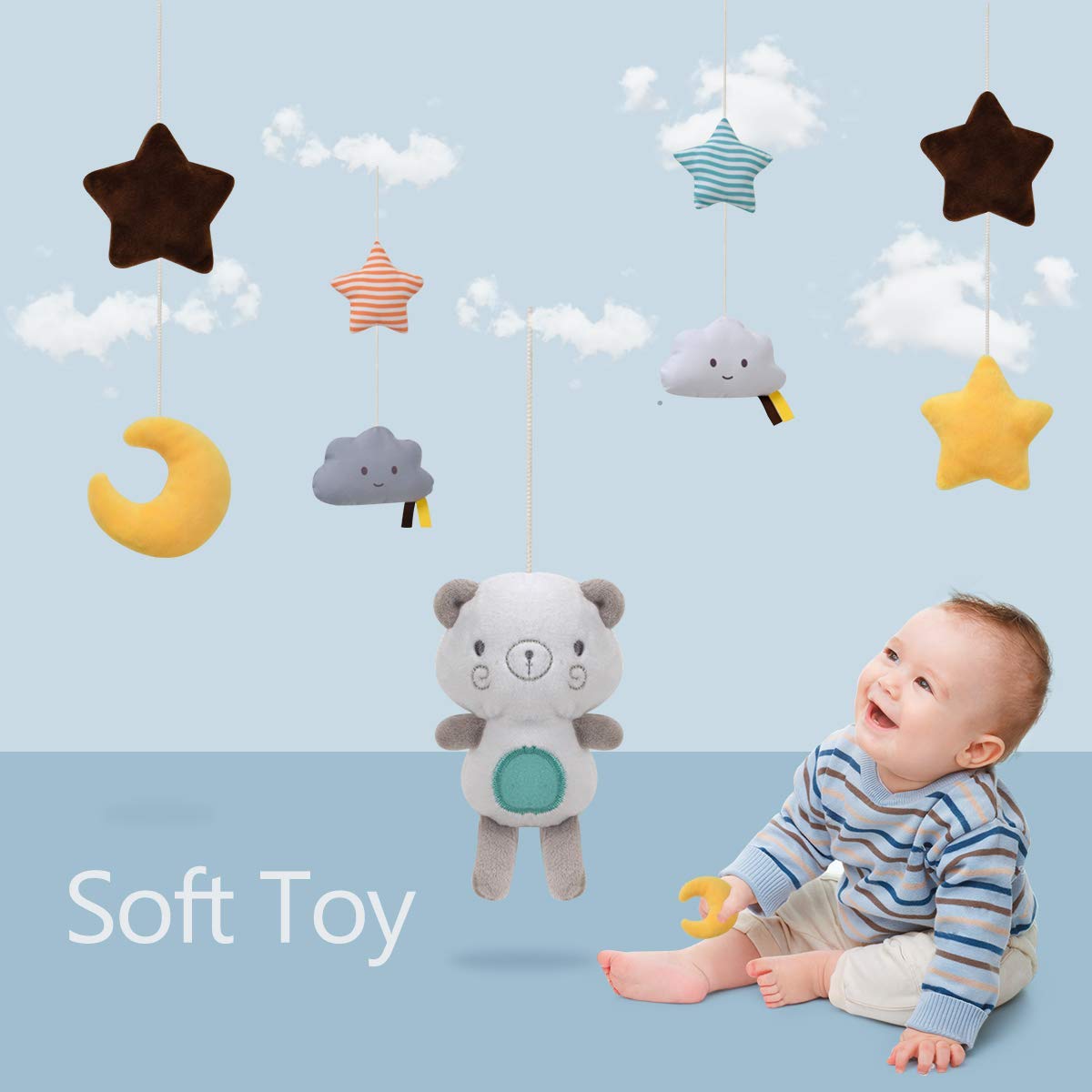 Детская кроватка, мобильные по – обзор и цена Baby Rattle Toy Set