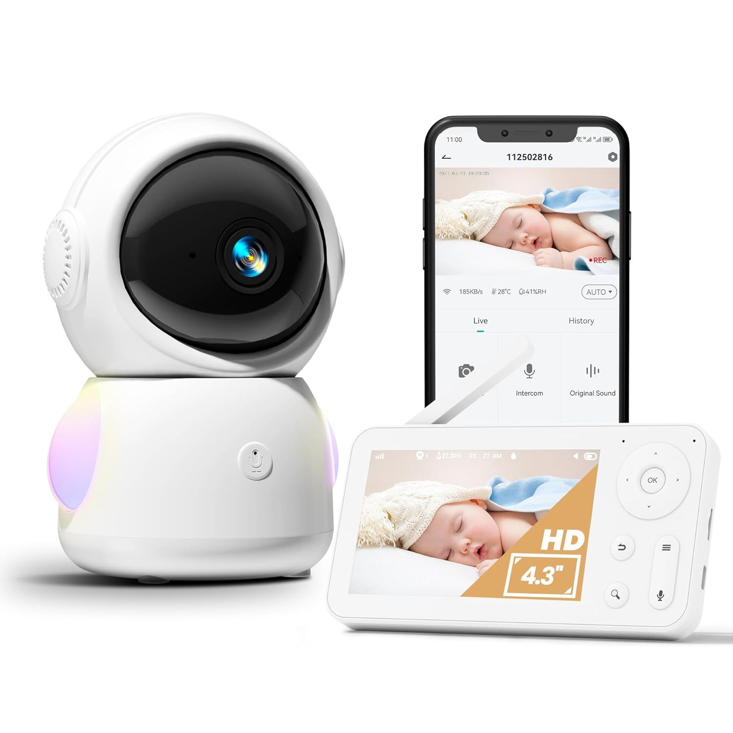 4,3-дюймовый экран, 2 МП, 1080 – обзор и цена Wireless Baby Monitor