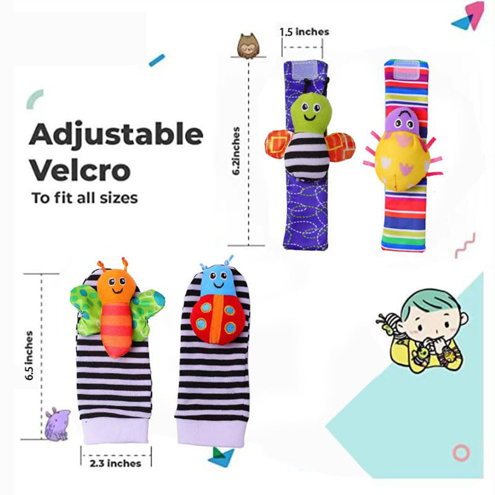 4 шт., детские игрушки-погрему – обзор и цена Baby Rattle Toy Set