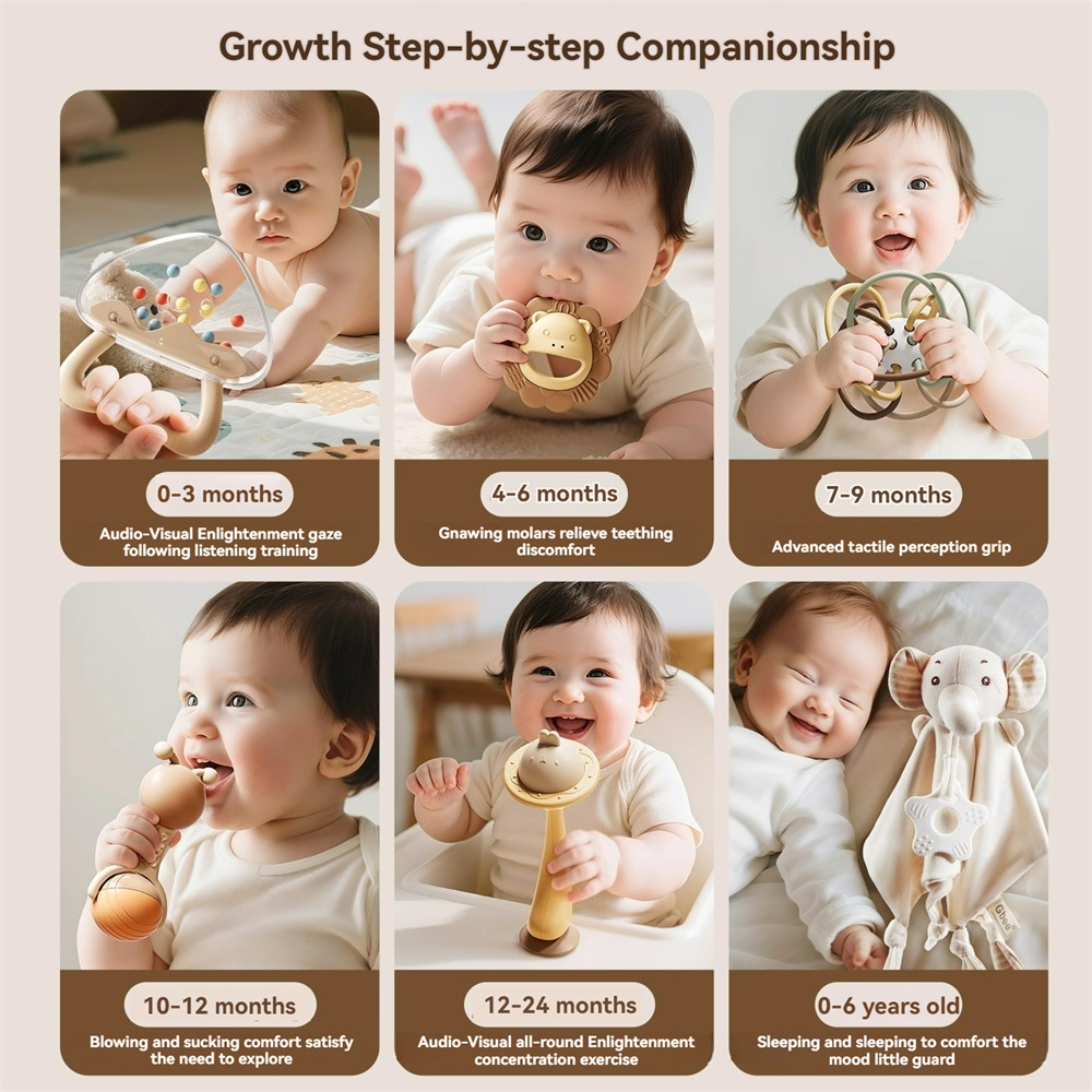 13 шт., набор погремушек для м – обзор и цена Baby Rattle Toy Set