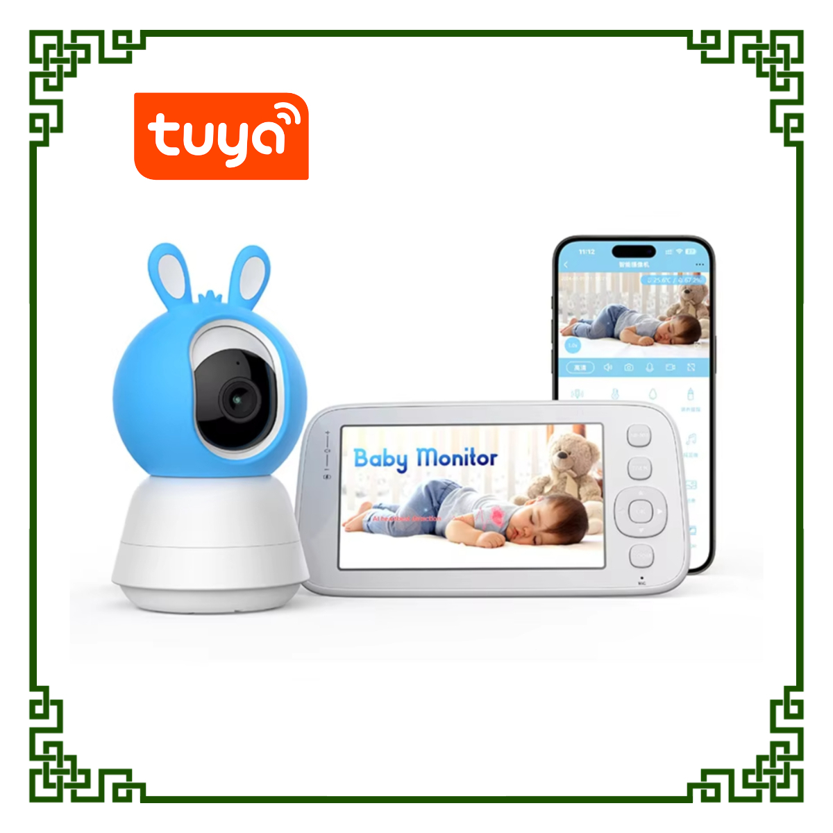 Tuya 5-дюймовый экран 4MP мони – обзор и цена Wireless Baby Monitor