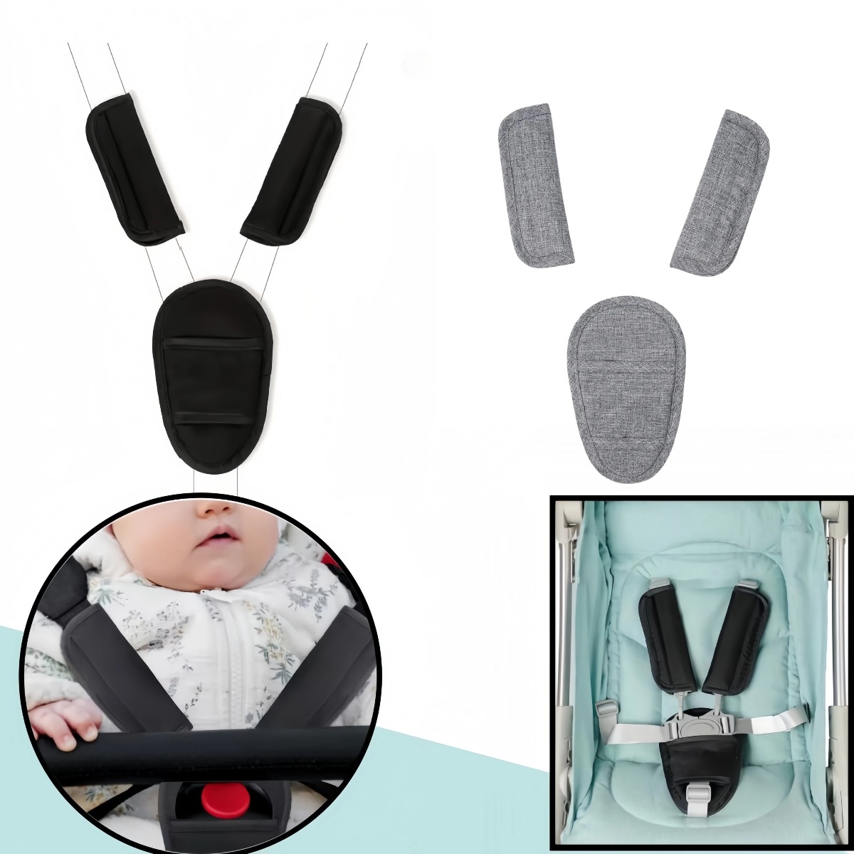 Универсальные накладки на ремн – обзор и цена Infant Car Seat Cover